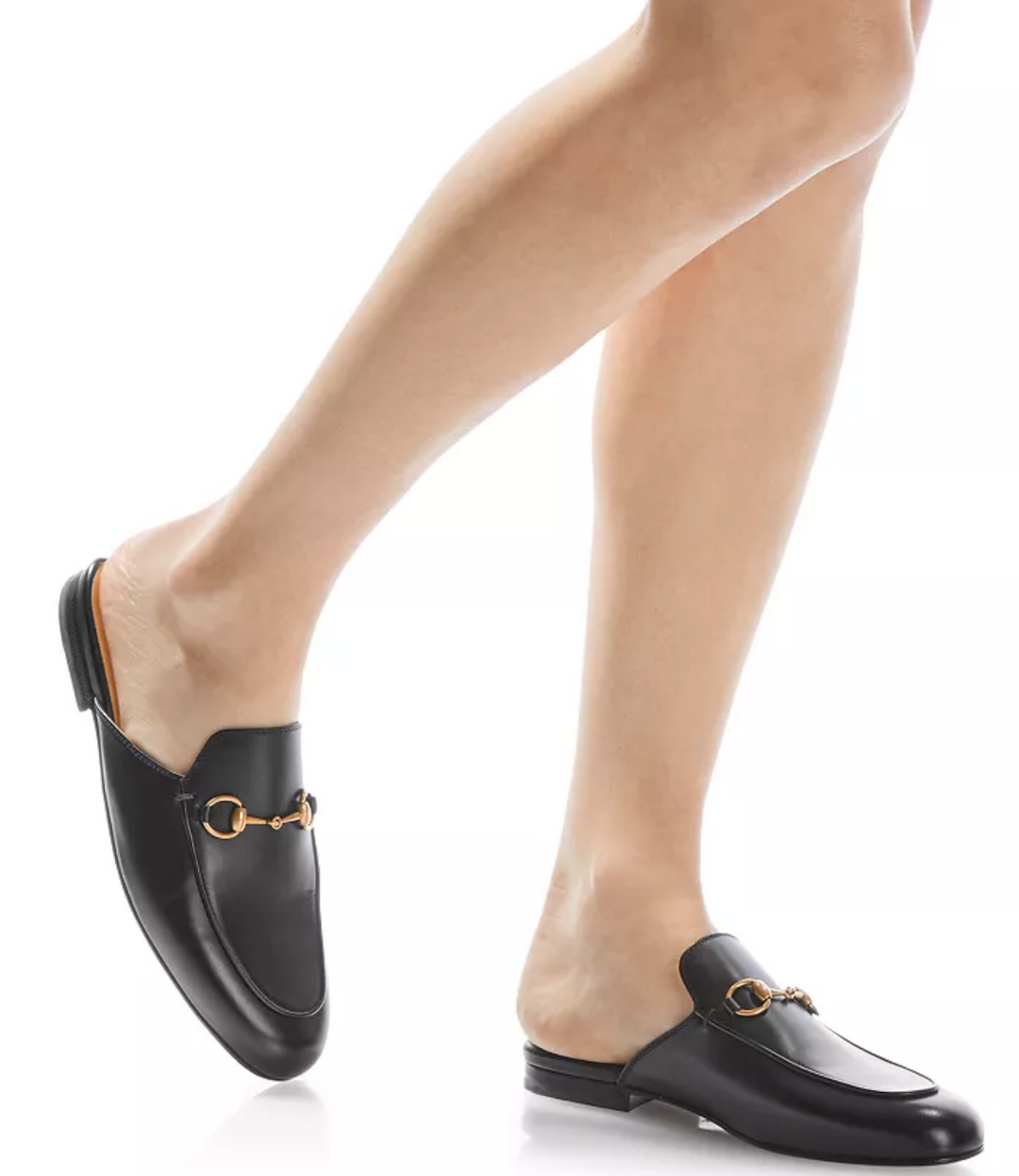 GUCCI PRINCETOWN LEATHER MULES