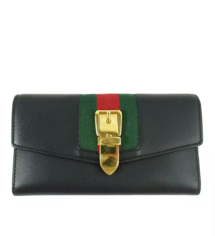 Gucci Sylvie Calfskin Continental Wallet