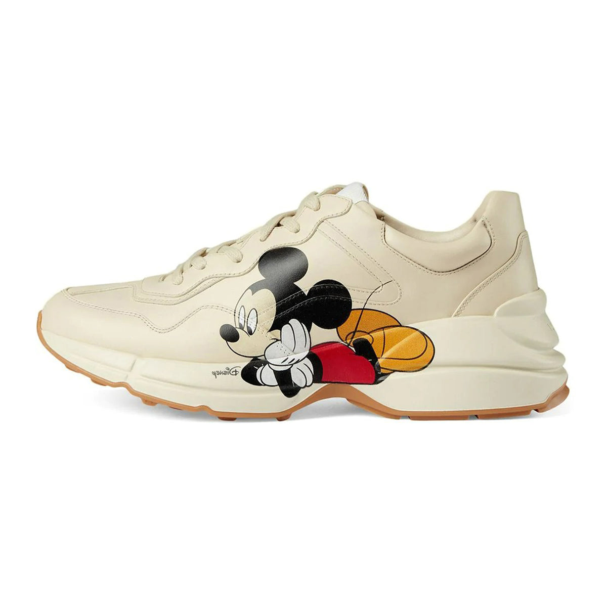 Gucci Rython Mick GUCCI X DISNEY MEN'S RHYTON MICKEY MOUSE LEATHER TRAINERS – Caroline's ...