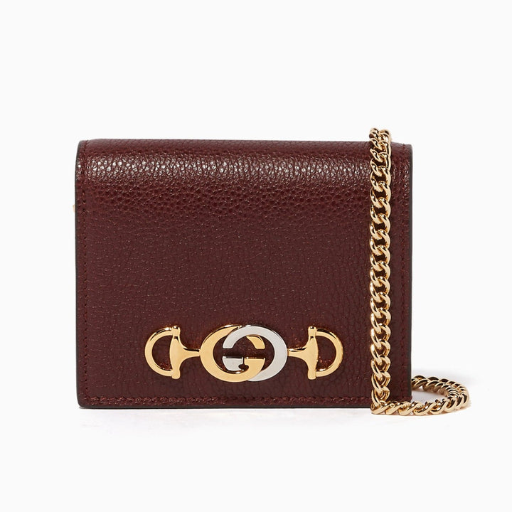 GUCCI Calfskin Zumi Chain Wallet