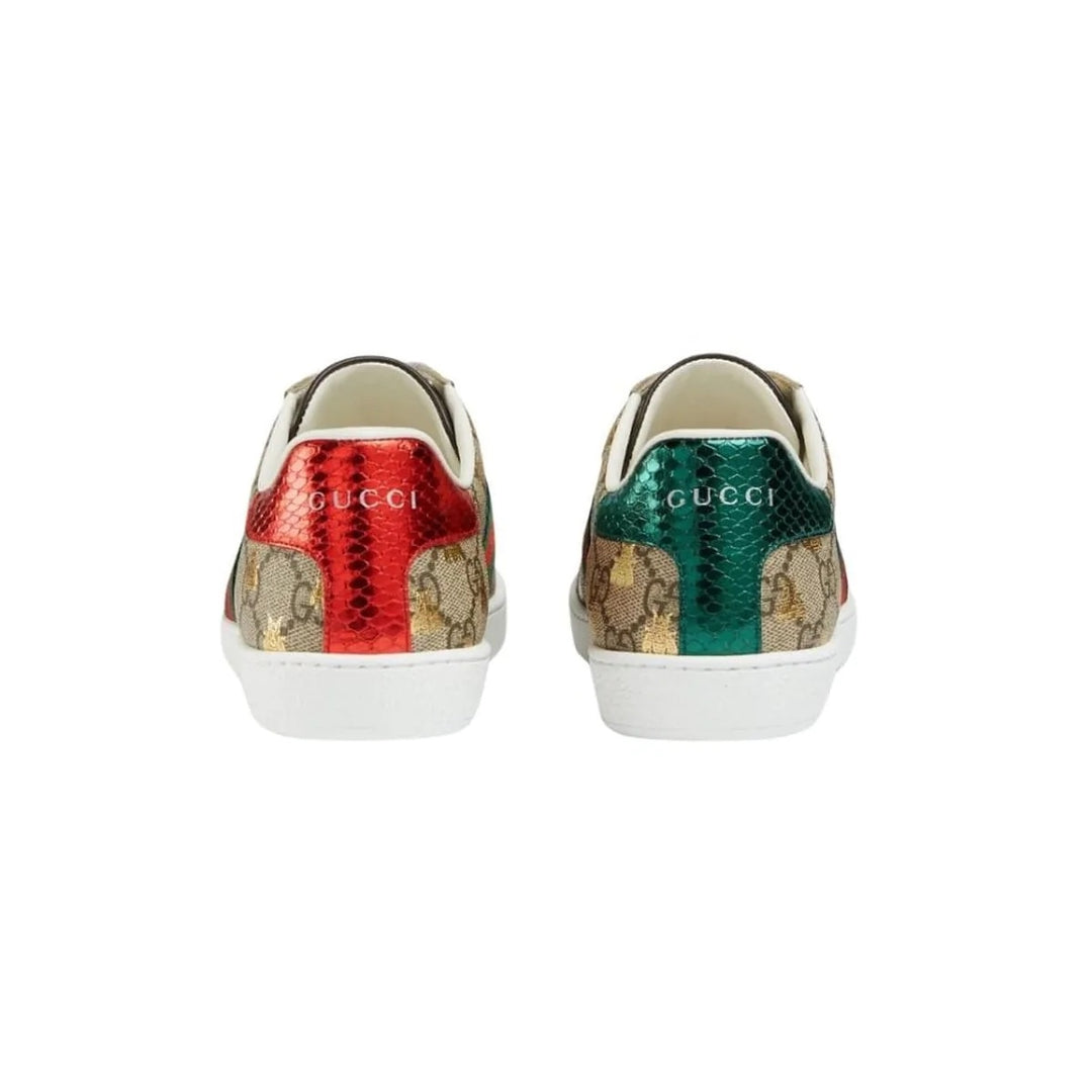 GUCCI GG SUPREME ACE SNEAKERS WITH BEES