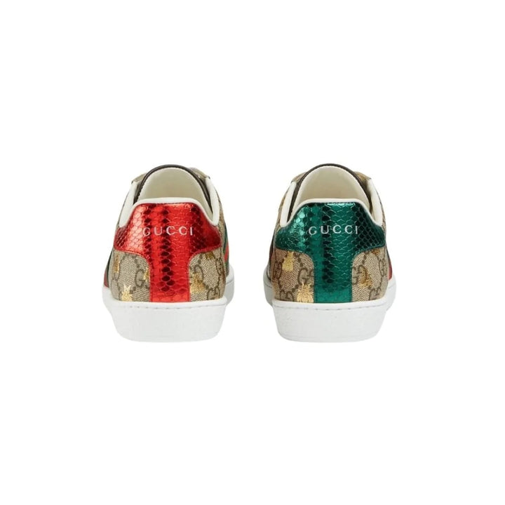 GUCCI GG SUPREME ACE SNEAKERS WITH BEES