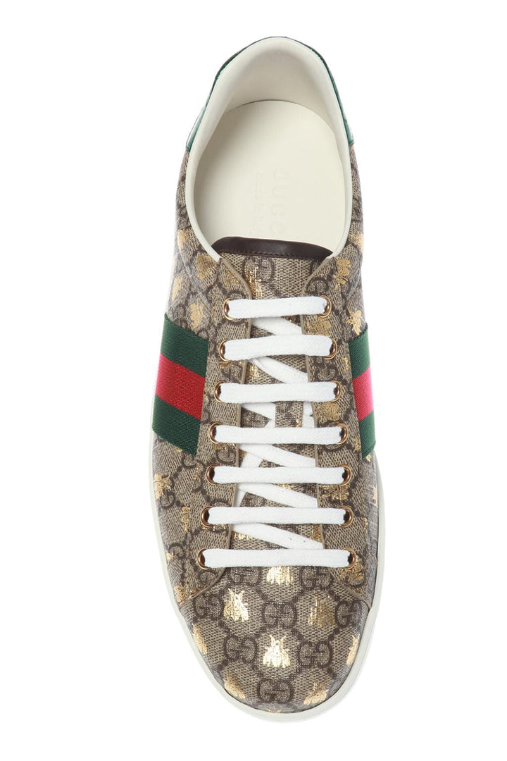 GUCCI GG SUPREME ACE SNEAKERS WITH BEES