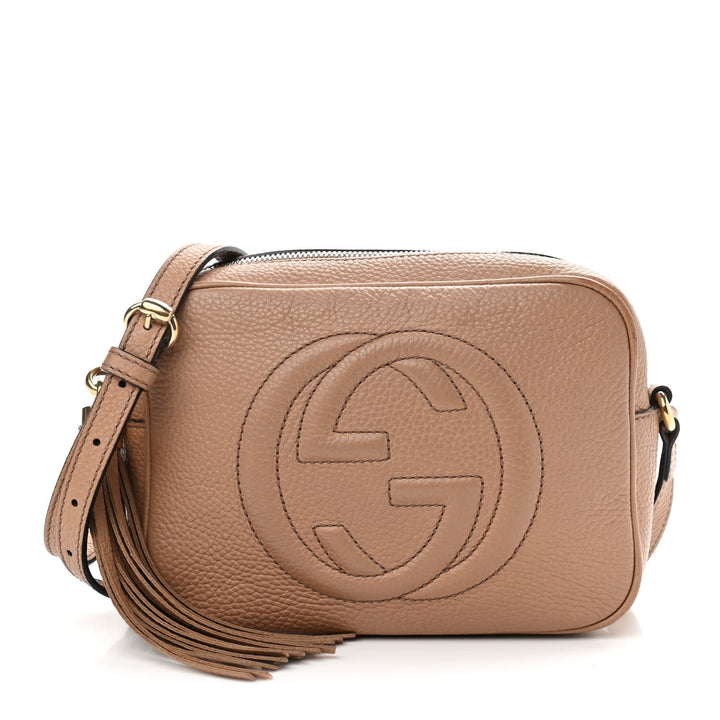 GUCCI SOHO CALFSKIN LEATHER  DISCO BAG-HS