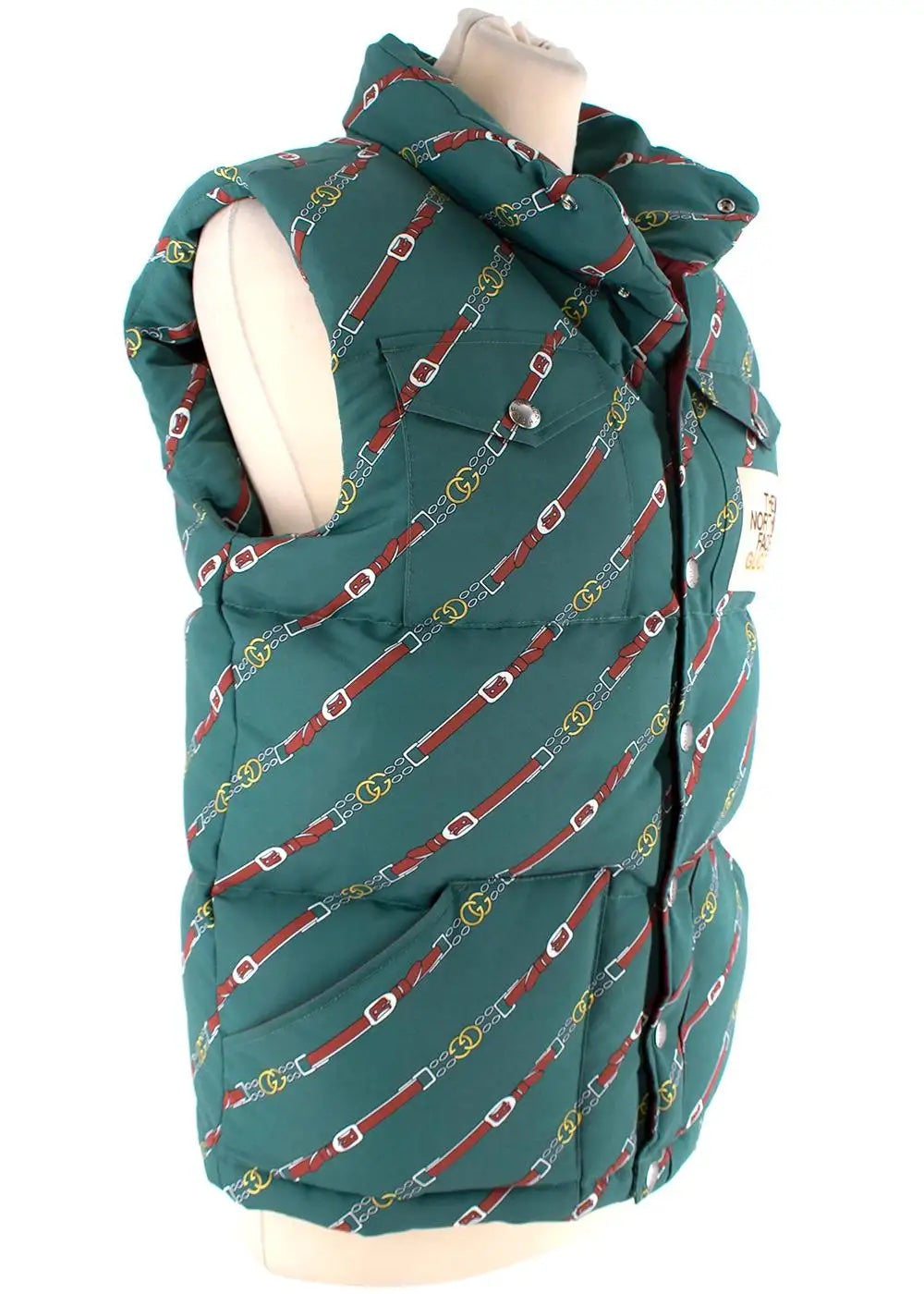 GUCCI X THE NORTH FACE CHAIN PRINT PADDED GILET – Caroline's