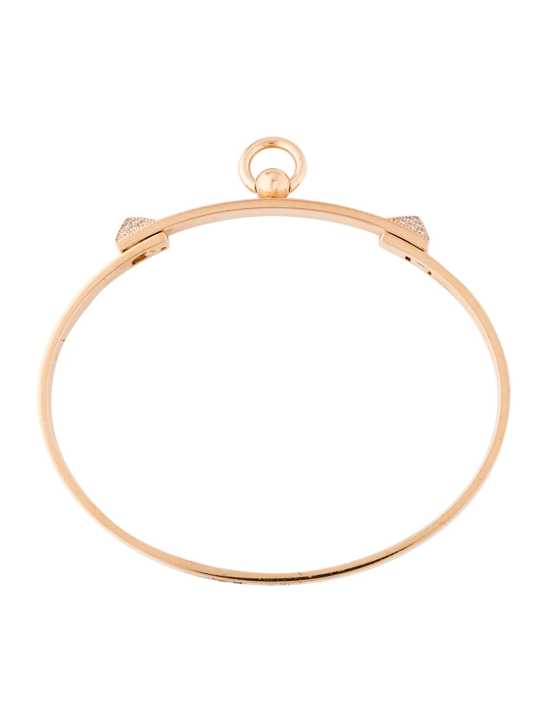 HERMÈS COLLIER DE CHIEN 18K GOLD &amp; DIAMOND BRACELET