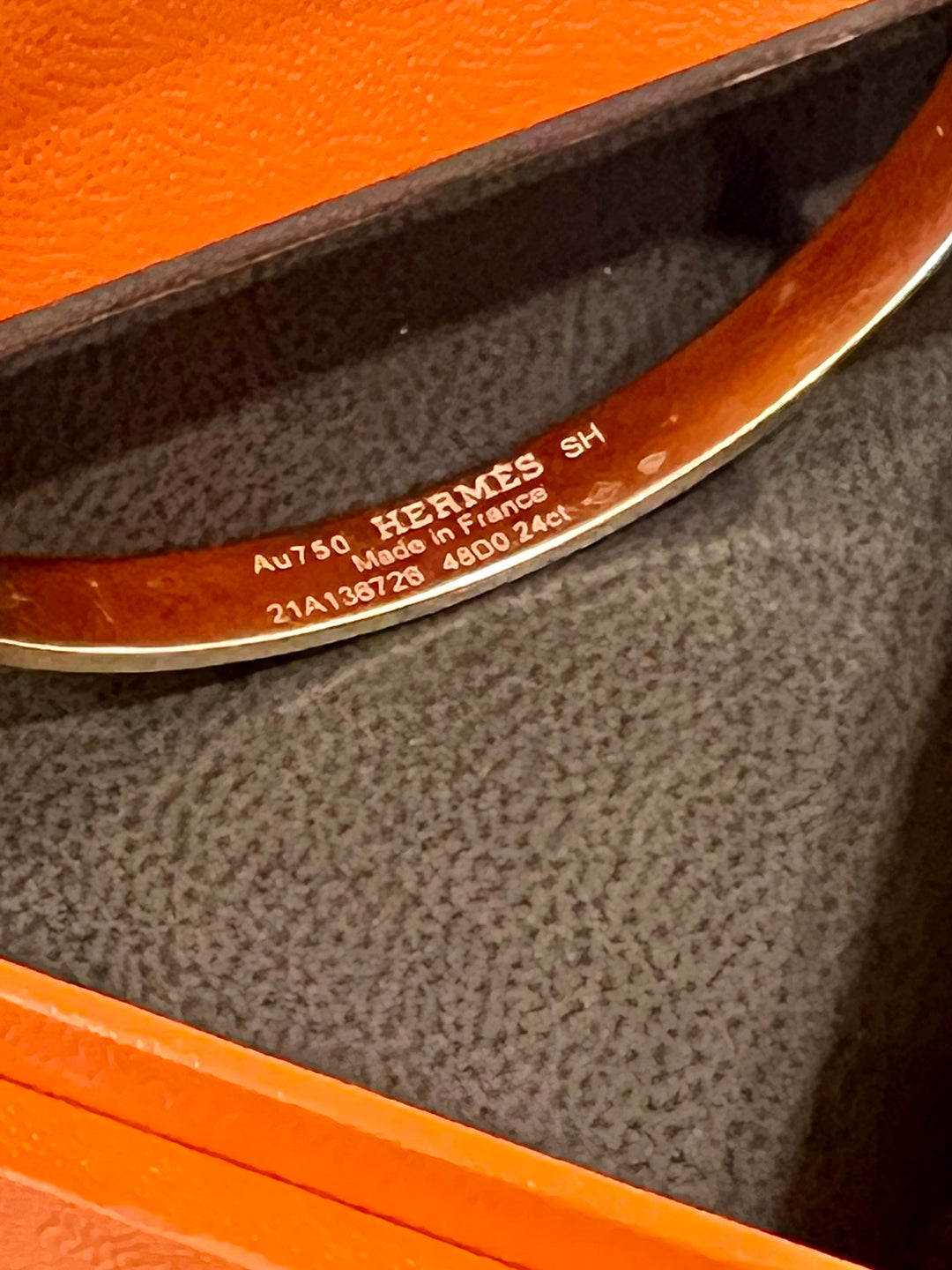 HERMÈS COLLIER DE CHIEN 18K GOLD &amp; DIAMOND BRACELET