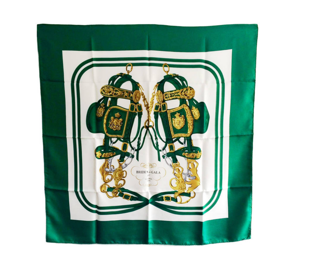 HERMÈS VINTAGE BRIDES DE GALA SILK SCARF