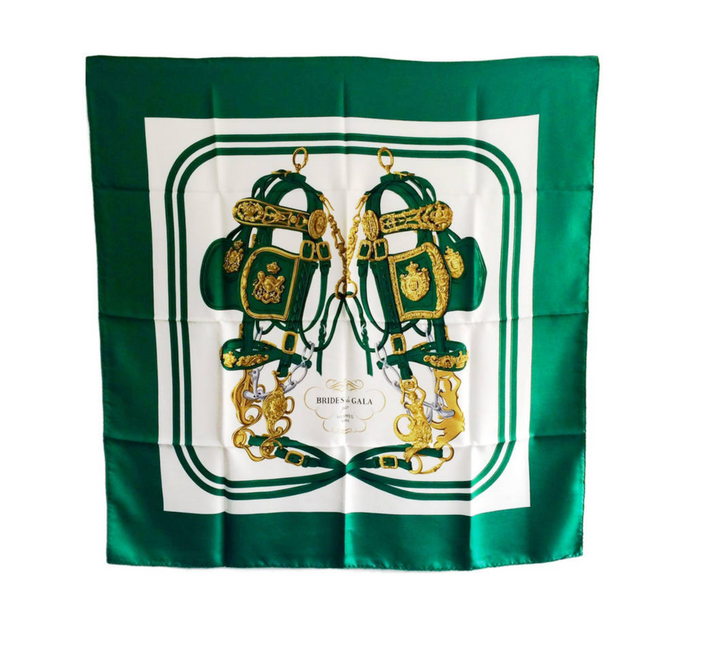 HERMÈS VINTAGE BRIDES DE GALA SILK SCARF