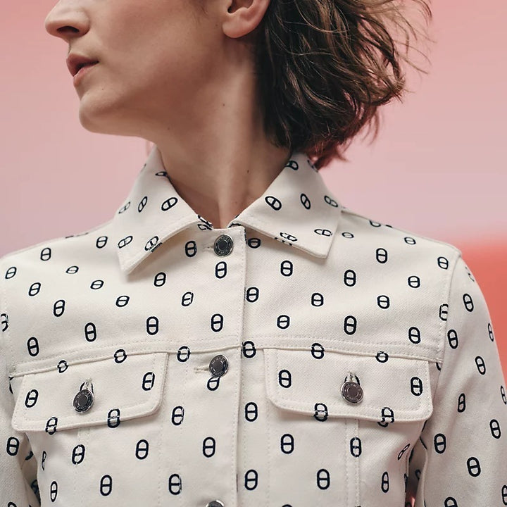 HERMÈS CHAINE D'ANCRE DENIM JACKET – Caroline's Fashion Luxuries