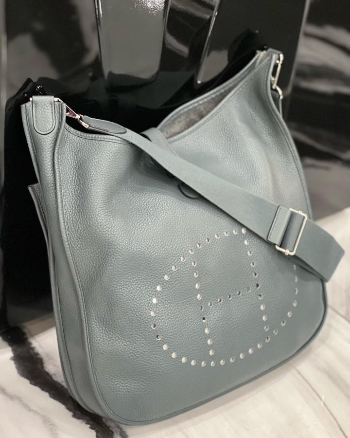HERMÈS CLEMENCE EVELYNE III TGM SHOULDER BAG – Caroline's Fashion Luxuries