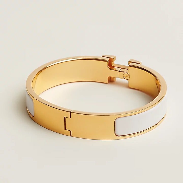 HERMÈS CLIC H BRACELET PM BLANC