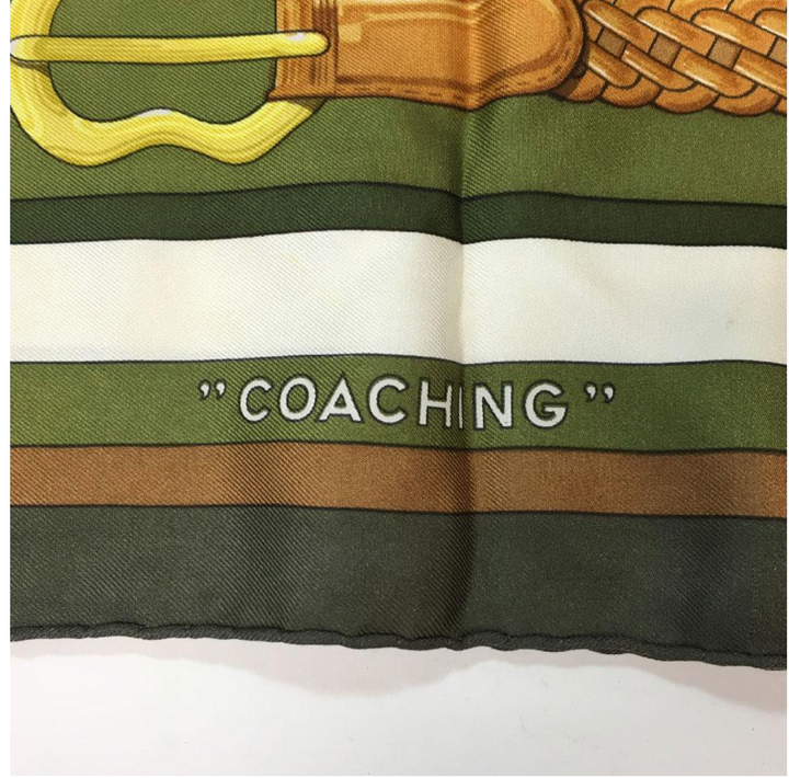 HERMÈS VINTAGE COACHING EQUESTRIAN BELT STRAP BRIDLE SILK SCARF