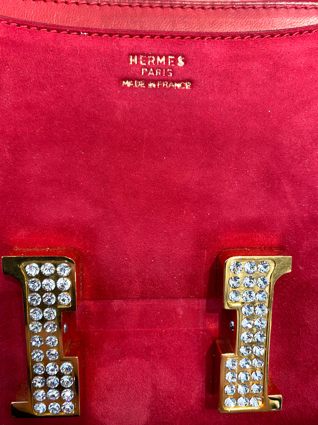 HERMÈS CONSTANCE 18 ROUGE SHOULDER BAG