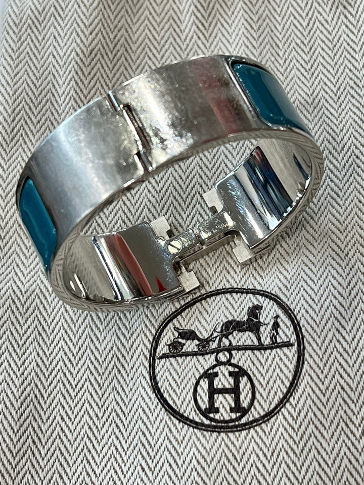 HERMÈS CLIC CLAC H ENAMEL PM CUFF BRACELET