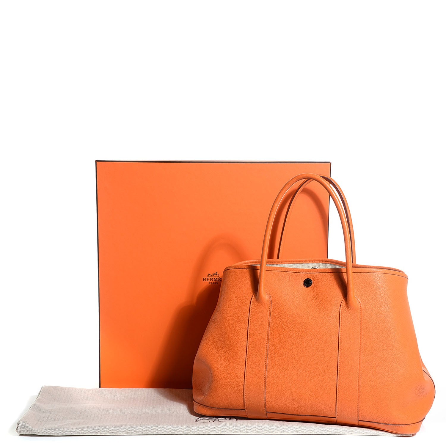 HERMES GARDEN PARTY TPM Negonda leather Orange □M Engraving Tote bag 5 –  BRANDSHOP-RESHINE