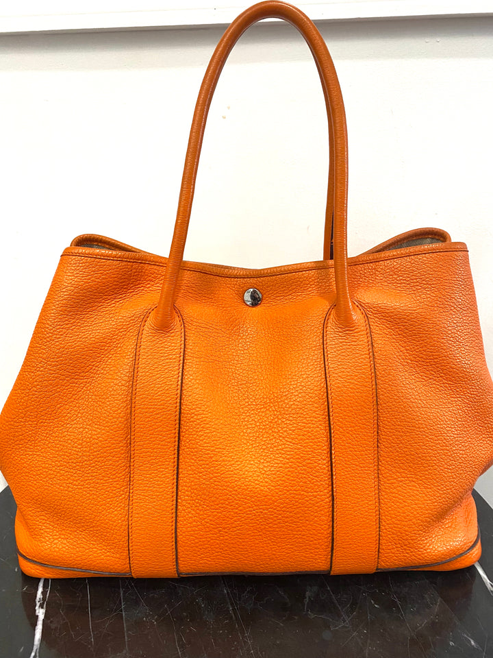 HERMÈS NEGONDA LEATHER GARDEN PARTY 36 TOTE BAG-HS