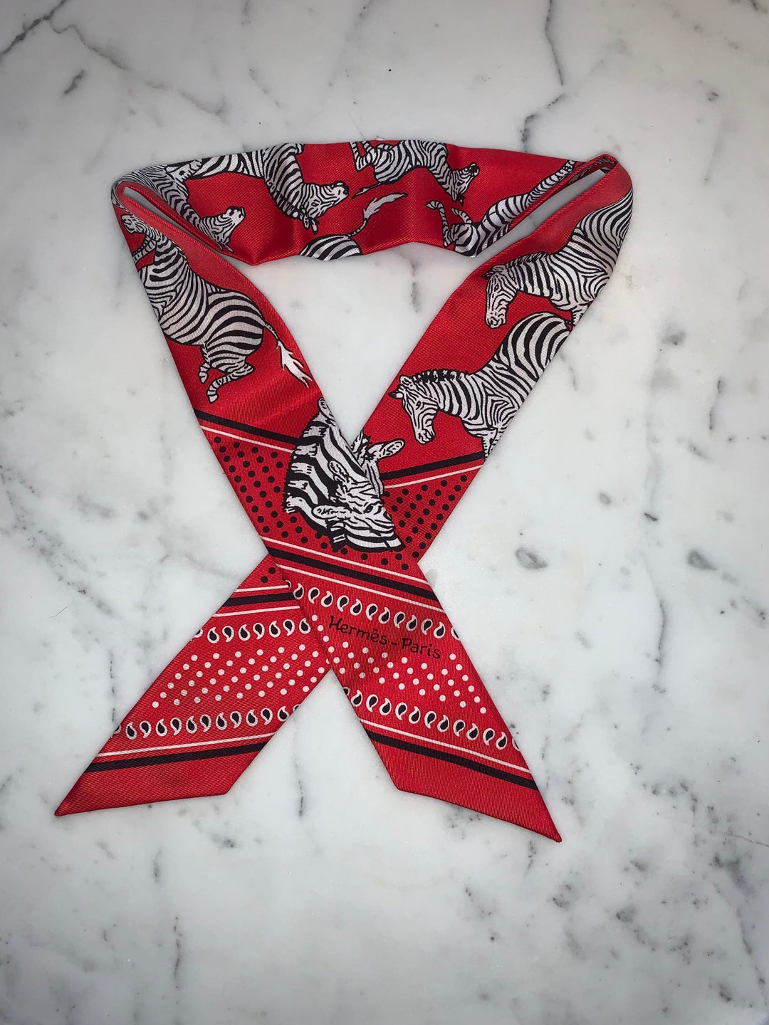 HERMÈS TWILLY SCARF LES ZEBRES