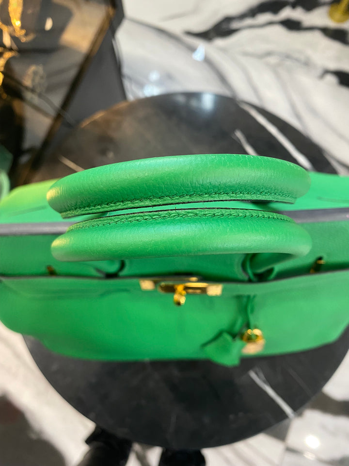 HERMÈS BIRKIN 35 BAMBOO TOGO LEATHER HANDBAG
