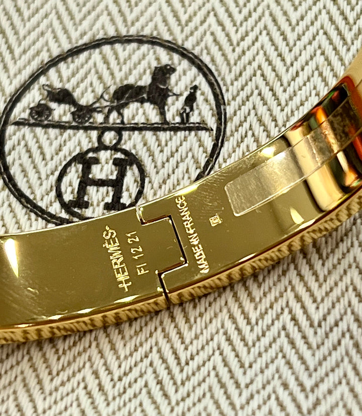 HERMÈS CLIC H BRACELET PM BLANC