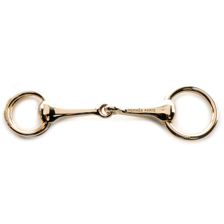 HERMÈS  Goldtone Permabrass Mors Scarf Ring