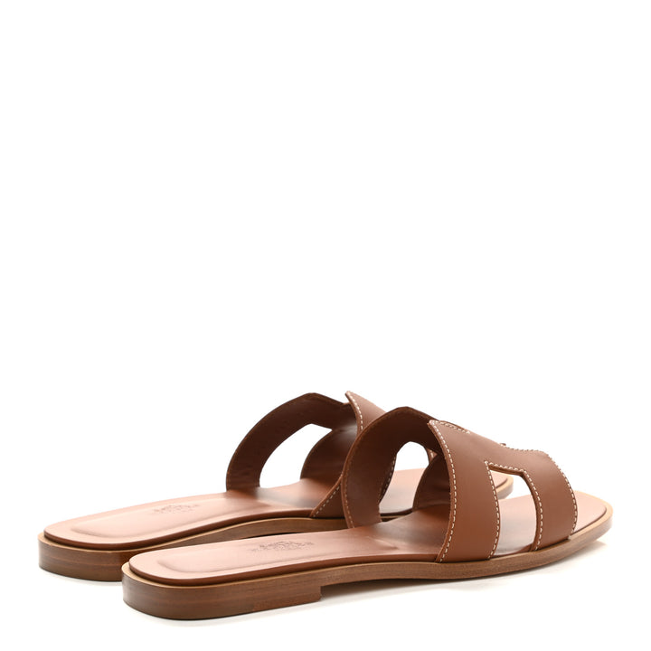 HERMÈS  LEATHER ORAN SANDALS