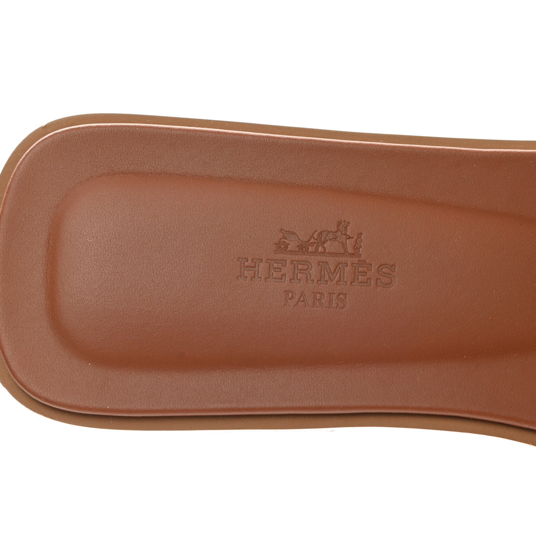 HERMÈS  LEATHER ORAN SANDALS