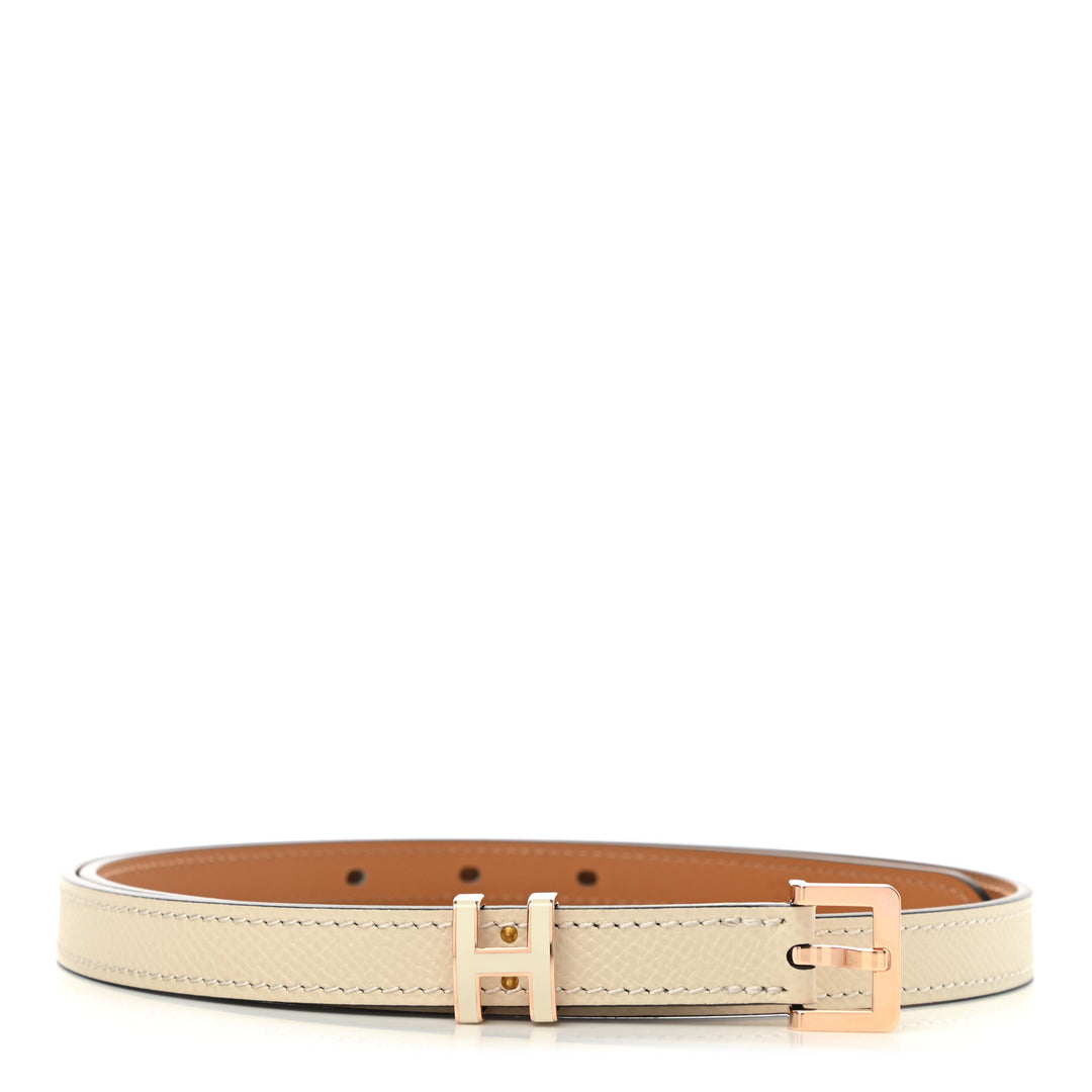 HERMÈS POP H 15MM BELT EPSOM ROSE GOLD