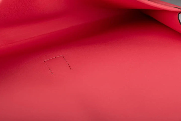 HERMÈS ROSE AZALEE JIGE ELAN CLUTCH BAG