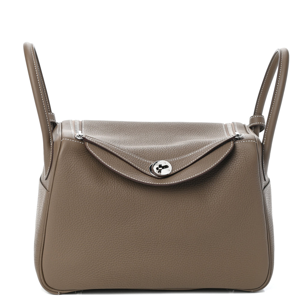 HERMES Taurillon Clemence Lindy 30 Etoupe 1238160