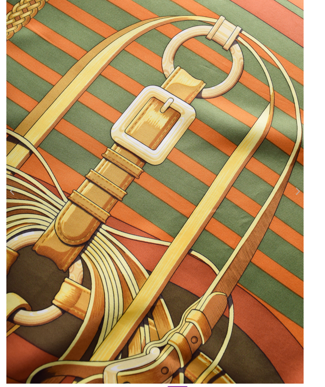 HERMÈS VINTAGE COACHING EQUESTRIAN BELT STRAP BRIDLE SILK SCARF