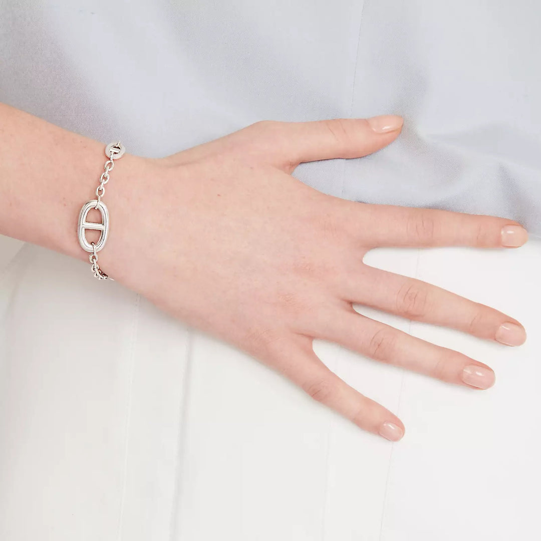 HERMÈS  STERLING SILVER FARANDOLE BRACELET