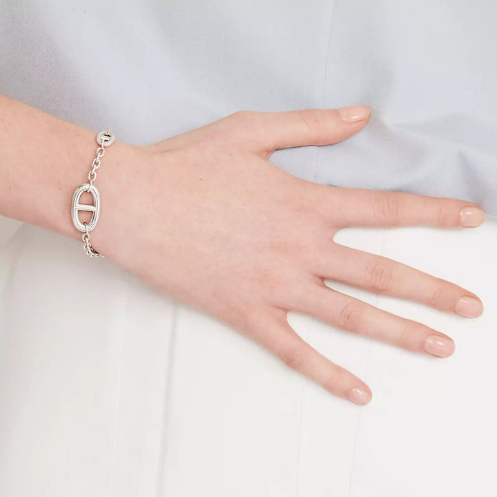 HERMÈS  STERLING SILVER FARANDOLE BRACELET