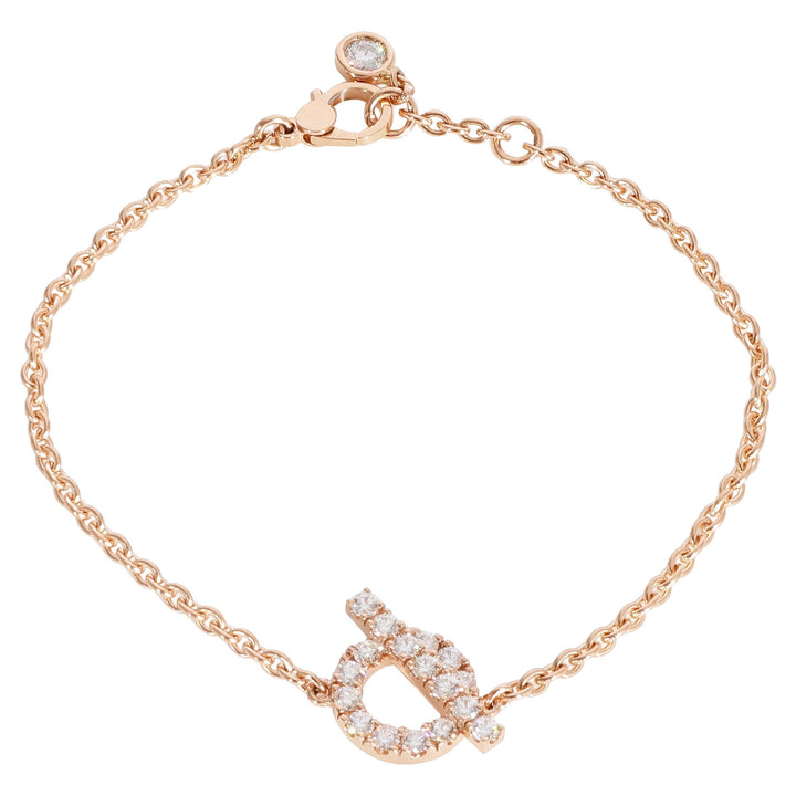 HERMÈS FINESSE 18K GOLD &amp; DIAMOND BRACELET