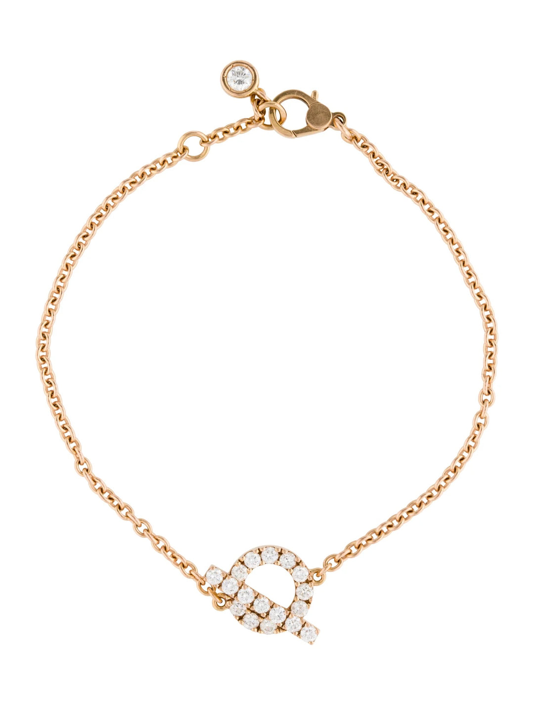 HERMÈS FINESSE 18K GOLD &amp; DIAMOND BRACELET