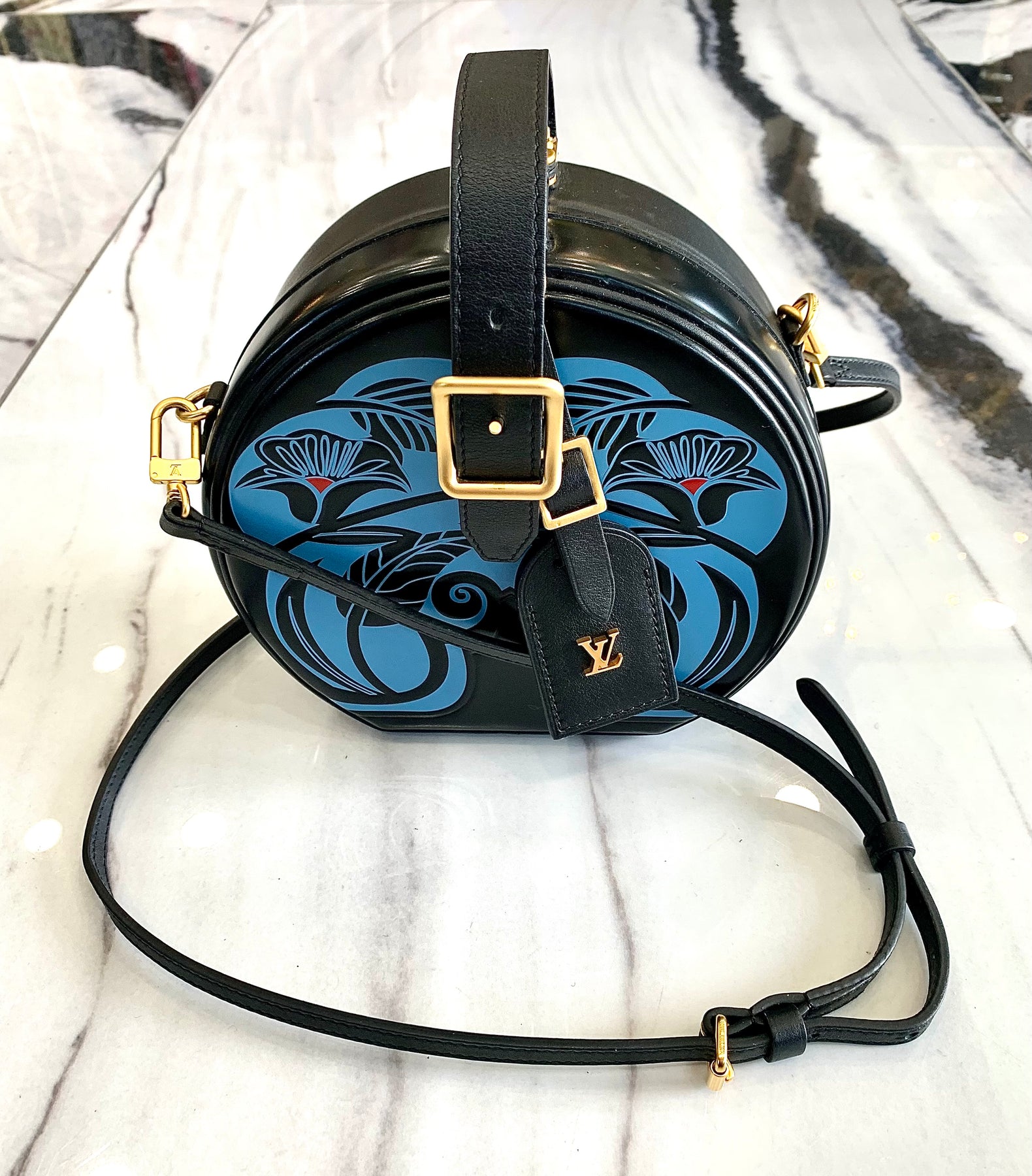 Anachro Bleu Petite Boite Chapeau. Louis Vuitton. 2018., Handbags and  Accessories Online, Ecommerce Retail