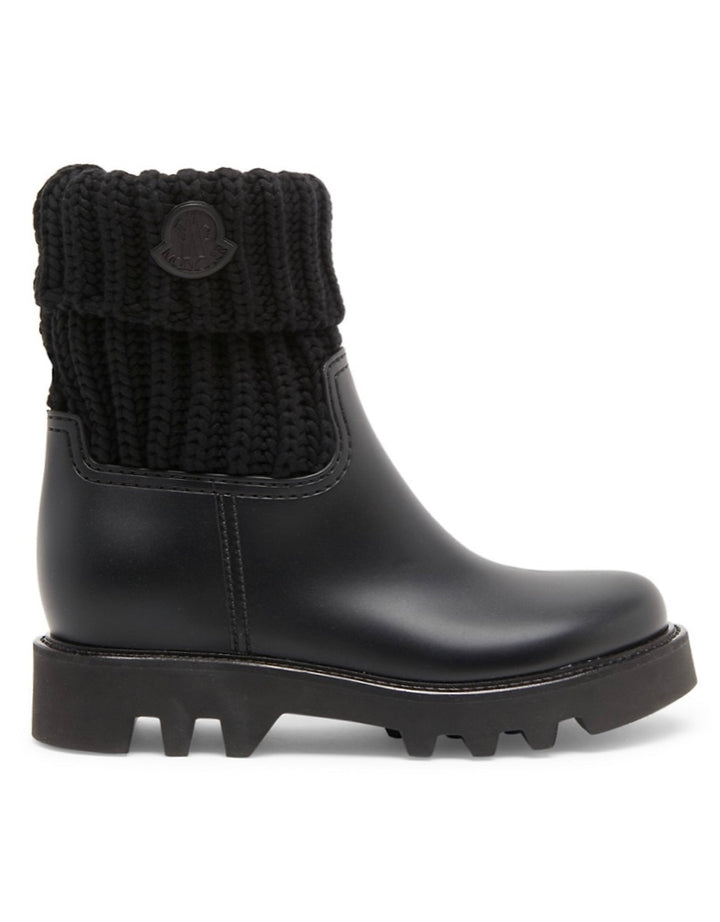 MONCLER GINETTE KNIT CUFF RAIN BOOT