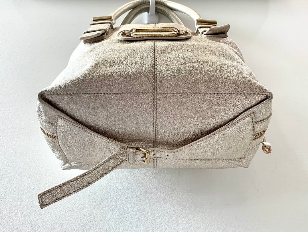 JIMMY CHOO GOLD SHIMMER BAG
