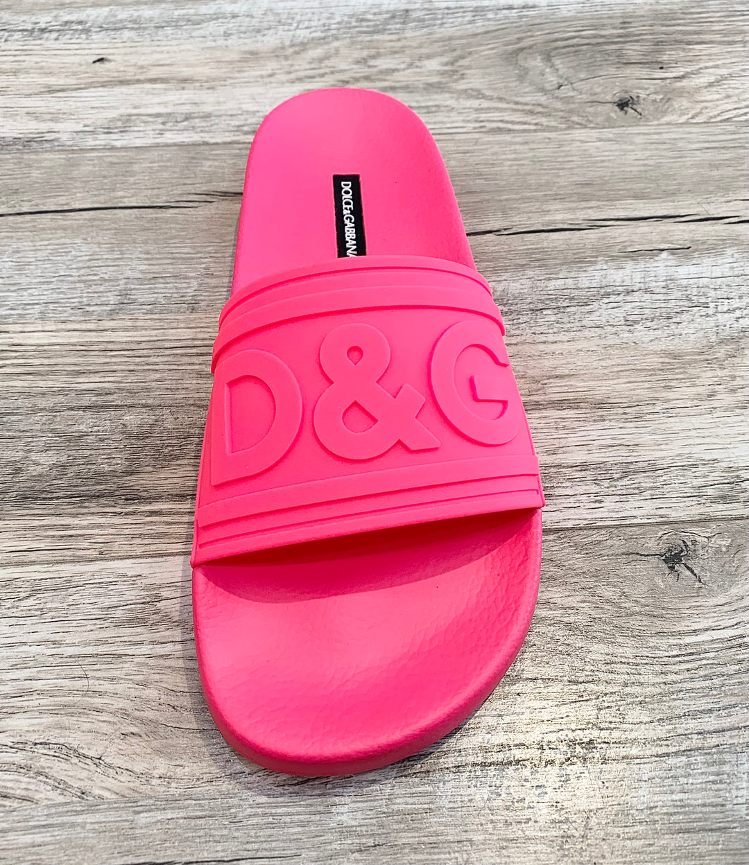 DOLCE &amp; GABBANA RUBBER SLIDES