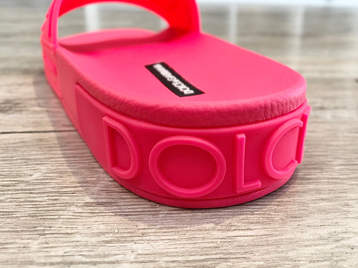 DOLCE &amp; GABBANA RUBBER SLIDES