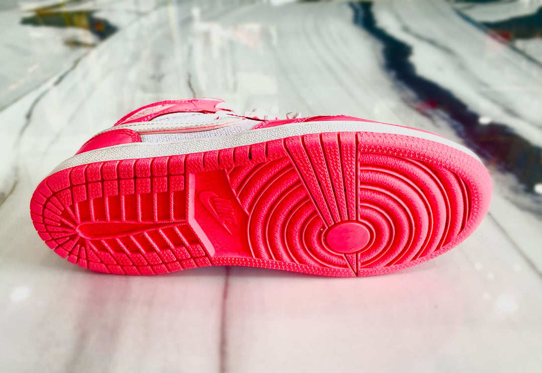 NIKE AIR JORDAN 1 MID PINK KIDS SNEAKERS