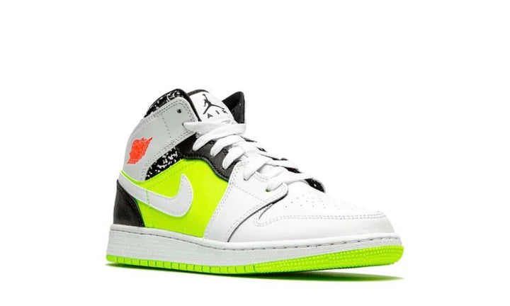 NIKE AIR JORDAN 1 MID COMPOSITION NOTEBOOK KIDS SNEAKER