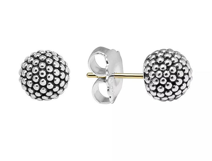 LAGOS STERLING SILVER BEADED EARRINGS