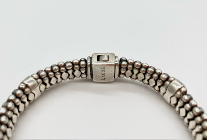 LAGOS CAVIAR DERBY BUCKLE BRACELET