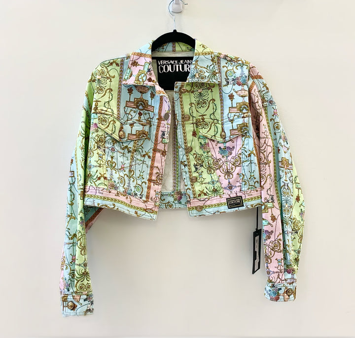 VERSACE JEANS COUTURE TUILERIES PRINT JACKET