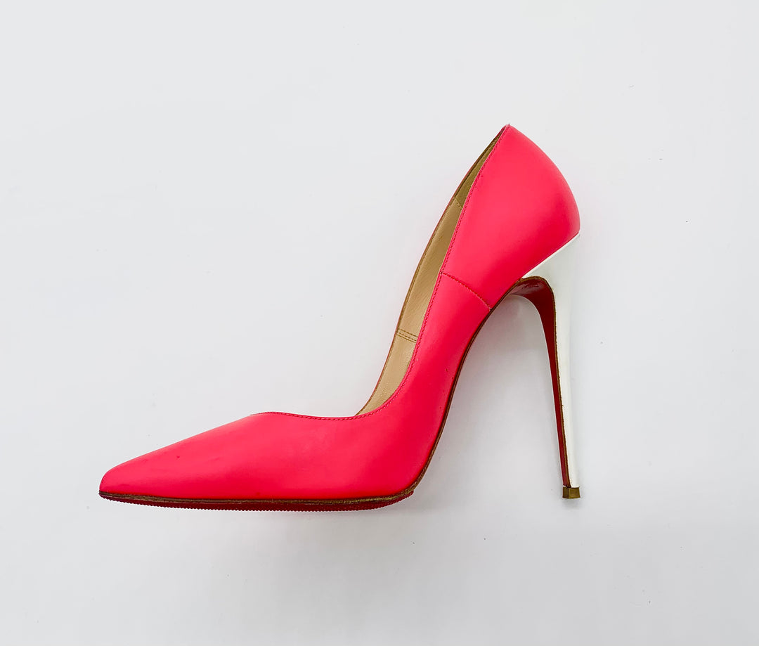 CHRISTIAN LOUBOUTIN PINK SO KATE STILETTO PUMPS