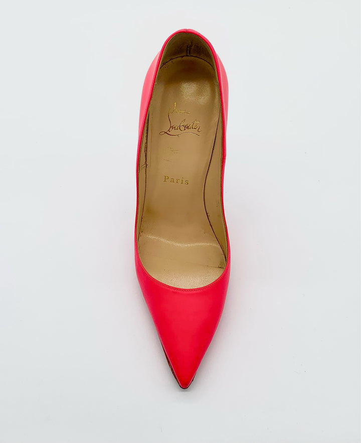CHRISTIAN LOUBOUTIN PINK SO KATE STILETTO PUMPS