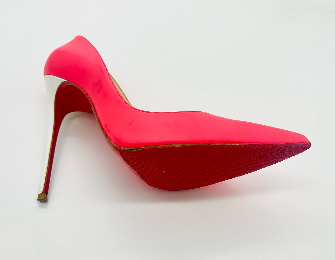 CHRISTIAN LOUBOUTIN PINK SO KATE STILETTO PUMPS