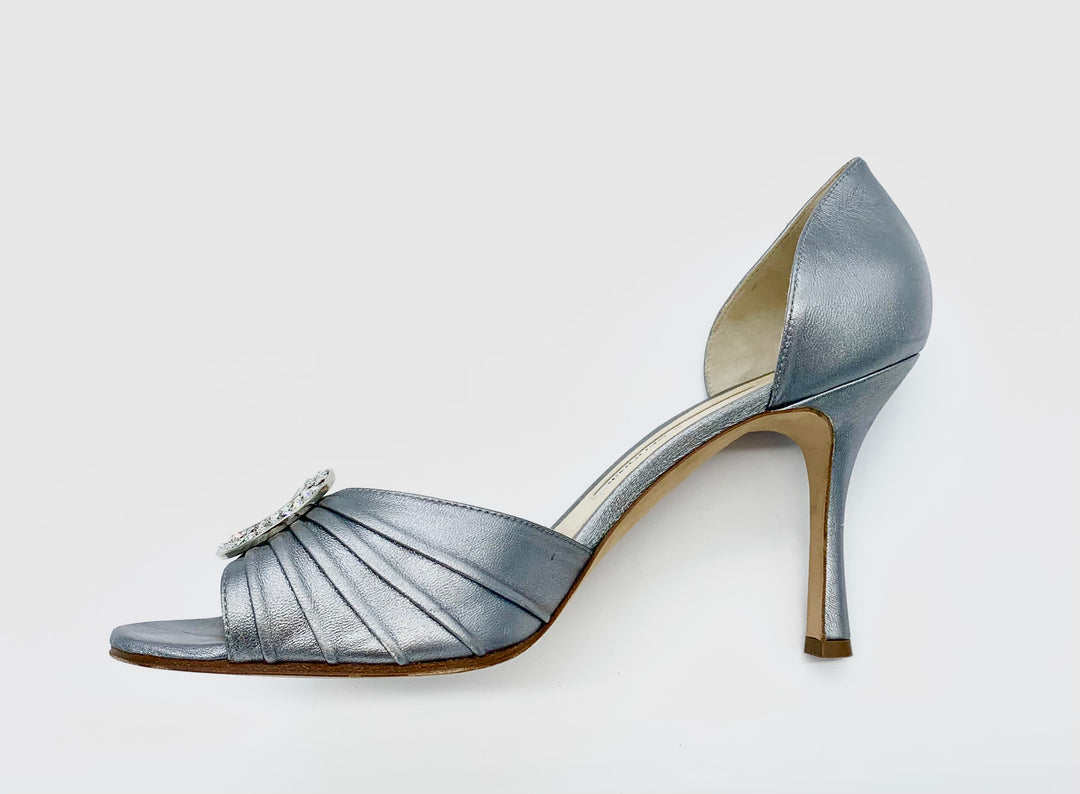 MANOLO BLAHNIK SATIN SEDARABY D&