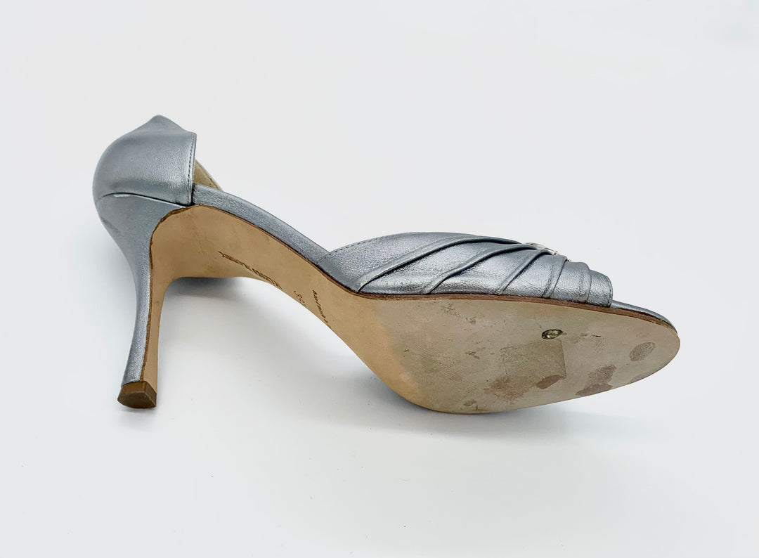 MANOLO BLAHNIK SATIN SEDARABY D&